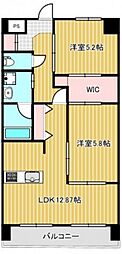 サンライト門田屋敷 2LDKの間取図画像