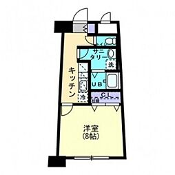 エクセルメゾン岡山 1Kの間取図画像