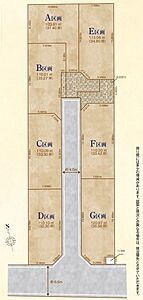 区画図：対象地：A区画　土地面積：103.81平米(31.40坪)