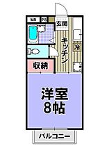 東京都西東京市住吉町3丁目（賃貸マンション1K・3階・26.49㎡） その2