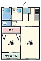 ソレイユ郡元  ｜ 宮崎県都城市郡元町2645-5（賃貸アパート2K・1階・39.74㎡） その2