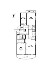 コープ野村浦安3 3LDKの間取図画像