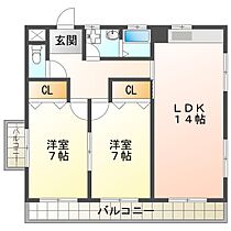 ECハイツ  ｜ 兵庫県明石市王子2丁目（賃貸アパート2LDK・3階・66.00㎡） その1