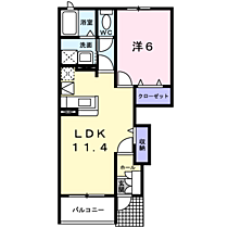 シャン・ド・フルール　II 103 ｜ 静岡県富士市森下68番地1（賃貸アパート1LDK・1階・42.49㎡） その2