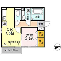 ディアコート 201 ｜ 静岡県富士市伝法（賃貸アパート1DK・2階・32.78㎡） その2