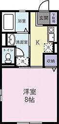 HeimBell 1Kの間取図画像