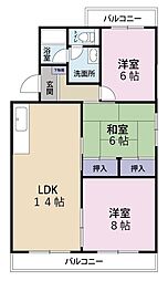 間取図画像 3LDK