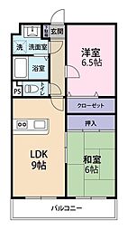 エクセレントM2 2LDKの間取図画像