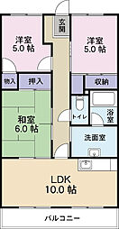 グリーンハイツA 3LDKの間取図画像