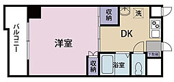 D'sマンション 1DKの間取図画像