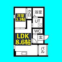 Romeo  ｜ 愛知県名古屋市中川区西日置2丁目20-2（賃貸アパート1LDK・1階・30.80㎡） その2