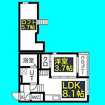 Fortissimo  ｜ 愛知県名古屋市北区東水切町1丁目11-2（賃貸アパート1LDK・1階・30.40㎡） その2