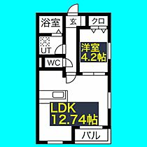 GCDヴィラ荒子  ｜ 愛知県名古屋市中川区松ノ木町1丁目18（賃貸アパート1LDK・1階・40.69㎡） その2