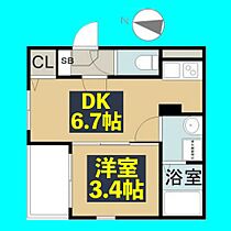 ハーモニーテラス城東町I  ｜ 愛知県名古屋市北区城東町1丁目17-2（賃貸アパート1DK・3階・25.10㎡） その2