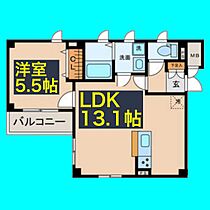 グランレーヴ平安通SOUTH  ｜ 愛知県名古屋市北区若葉通4丁目7-2（賃貸アパート1LDK・1階・41.29㎡） その2