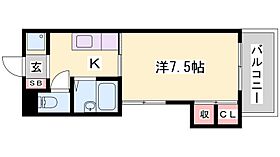 兵庫県姫路市白国１丁目（賃貸マンション1K・1階・25.35㎡） その2