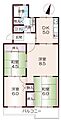 城ノ宮団地城の宮第一住宅1号棟-A3階4.8万円