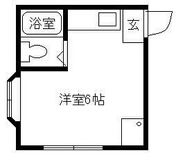 ヴィレッジカリア4 ワンルームの間取図画像