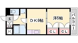 セリエ八代 1DKの間取図画像