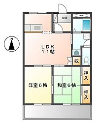 カーサーアスール 2階