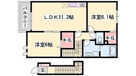 2階 / 2LDK / 57.57㎡