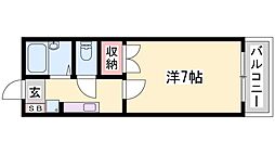 アーバンハイツ ワンルームの間取図画像