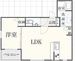 Bonheur英賀保駅前2 1LDKの間取図画像