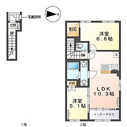 ヴィラ ステートリー 2階