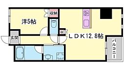 リアライズ呉服町 1LDKの間取図画像