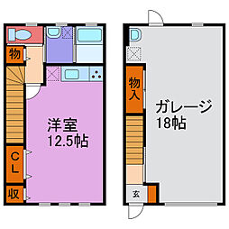 神崎郡福崎町南田原アパート ワンルームの間取図画像