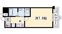 サニーガーデン 1Kの間取図画像