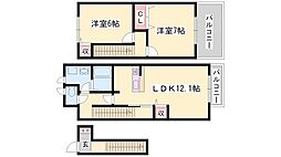 エテルナ・プラーサ 2LDKの間取図画像