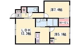 1階 / 2LDK / 58.27㎡