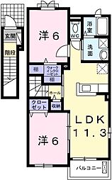 パジェール・トロワa 2階