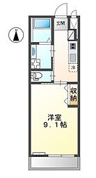 フェリーチェ 1Kの間取図画像