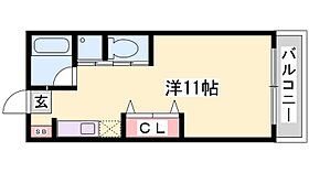 兵庫県姫路市北平野４丁目（賃貸アパート1R・1階・26.49㎡） その2