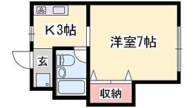 兵庫県姫路市西中島（賃貸アパート1K・2階・21.26㎡） その2