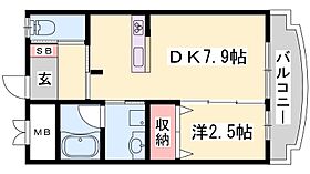 兵庫県姫路市三左衛門堀東の町（賃貸マンション1DK・2階・33.19㎡） その2