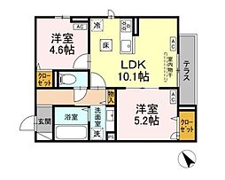 間取図画像 2LDK