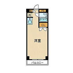 プレール中野坂上 ワンルームの間取図画像