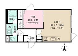 PIENZA中野新橋 1LDKの間取図画像