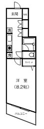 アーバンライフ中野坂上 1Kの間取図画像