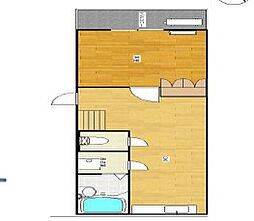 グリーンマンション初台 1DKの間取図画像