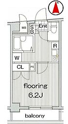 グランヴァン中野新橋 1Kの間取図画像