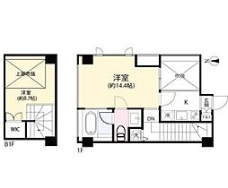 フレッグ西麻布vierge 1LDKの間取図画像