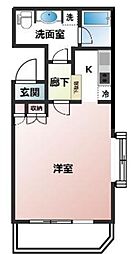 ペイサージュ渋谷ファースト 1Kの間取図画像