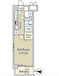 ALIVIO西麻布 1Kの間取図画像