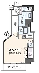 フィールA渋谷 ワンルームの間取図画像