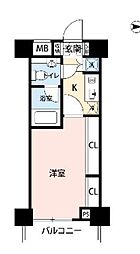 ミディアス渋谷WEST 1Kの間取図画像