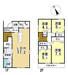 四日市市大井手3丁目(2) 新築戸建1号地